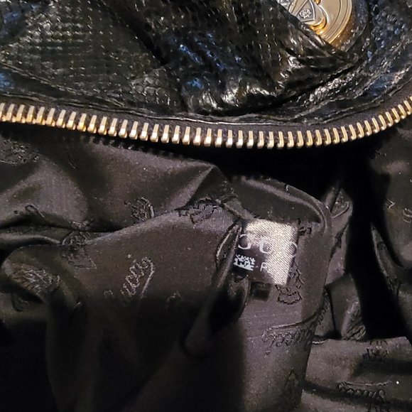 GUCCI - Hysteria Convertible Top Handle Python Bag - Picture 2 of 8